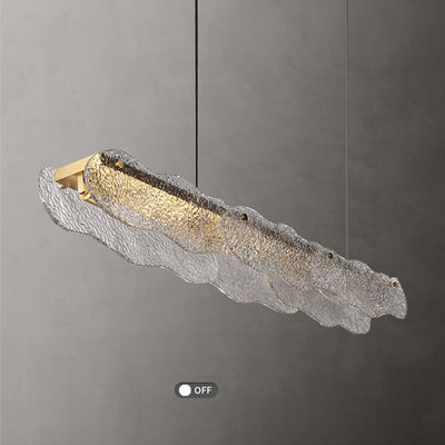 Da luz de vidro do pendente de Art Deco Titanium E27 de aço inoxidável moderno