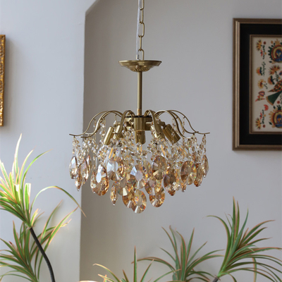 Quarto romântico de Crystal Chandelier Pendant Light Luxury da decoração da casa que janta a sala de visitas